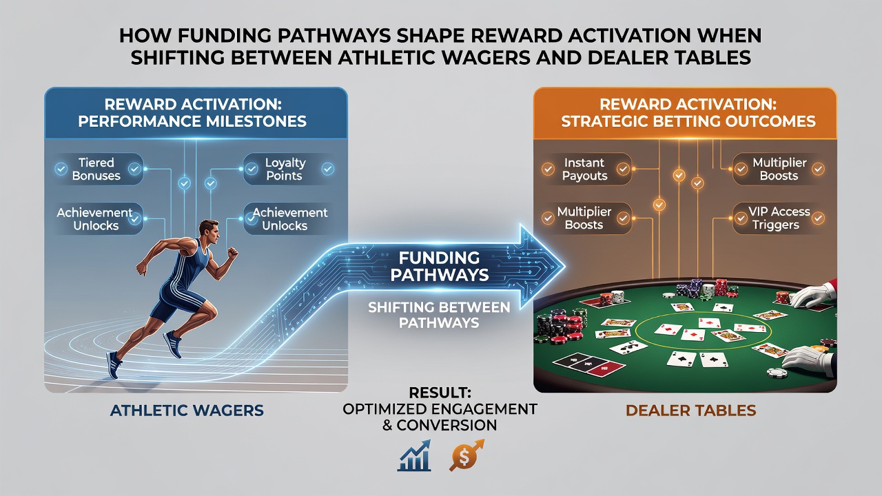Smartphone screen showing reward activation between sports betting and blackjack tables