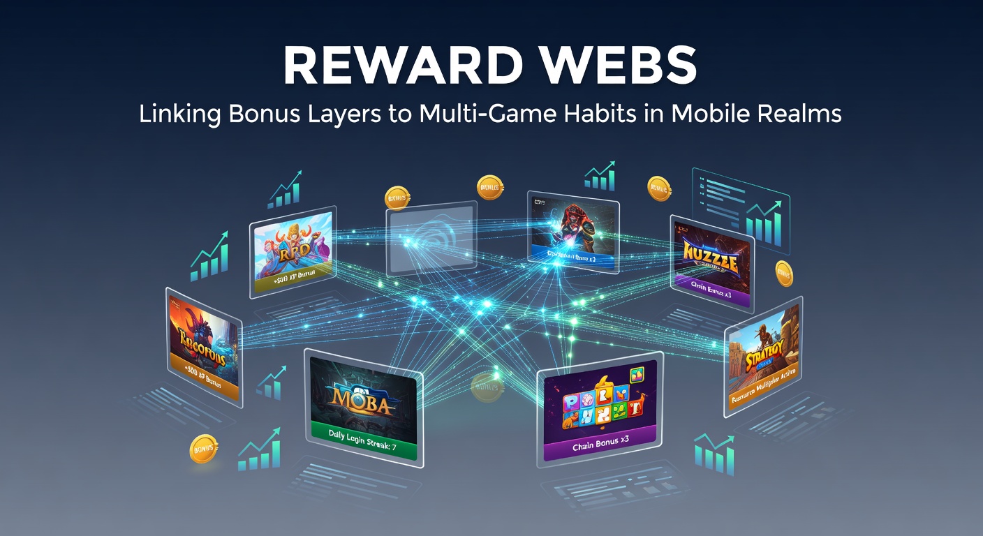 Mobile screen showing interconnected bonus layers across slots, table games, and sports betting interfaces