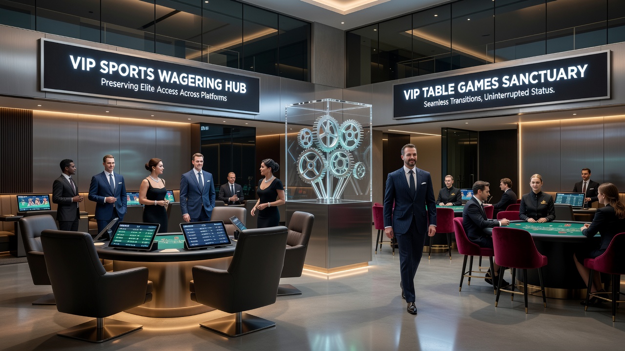 Flexible funding routes supporting VIP continuity across athletic wagers and table games
